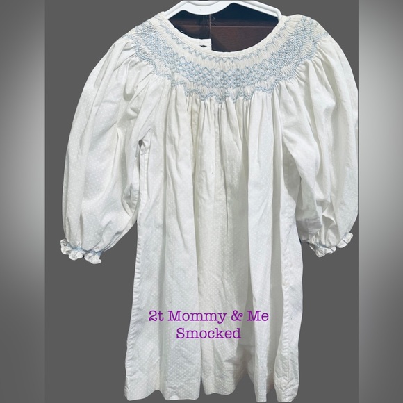 Mommy & Me smocked 2T worn maybe 30 minutes - Picture 1 of 1